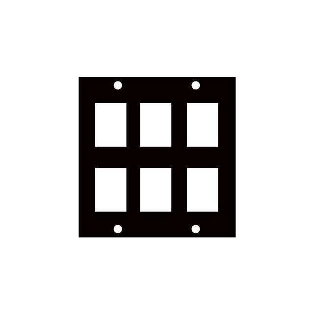 Middle Atlantic UCP Module with Six Keystone Punchouts