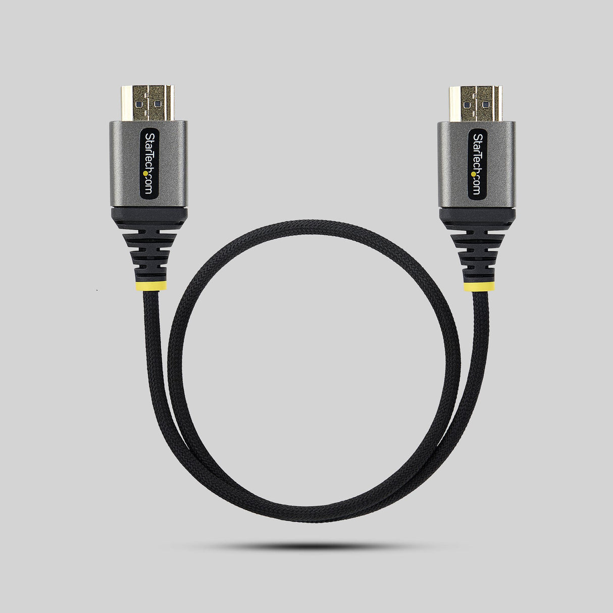 StarTech.com 50cm (1.6ft) Premium Certified High Speed HDMI Cable, Ultra Flexible HDMI Cable, 4K 60Hz/1440p 144Hz w/HDR10/ARC, 18Gbps, High Flex Braided HDMI Cord