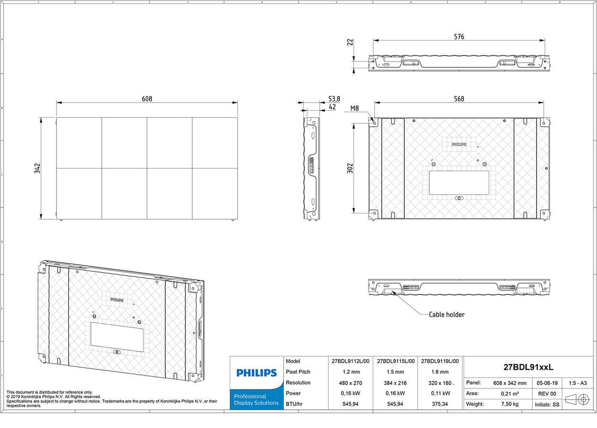 Philips 27BDL9015L Direct view LED (DVLED) Indoor