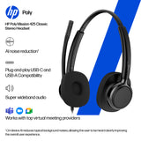 HP Poly Mission 425 Stereo USB Wired Headset (Bulk)
