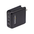 StarTech.com 100W USB-C Wall Charger, 2x USB-C/2x USB-A, Quick Charging Portable GaN Charger Power Adapter, USB Power Delivery 3.0