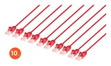 Intellinet 744812 networking cable Red 0.5 m Cat6 U/UTP (UTP)