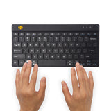 R-Go Tools Ergonomic keyboard R-Go Compact Break, compact keyboard with break software, QWERTY (US), Bluetooth, black
