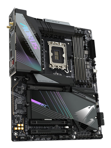 GIGABYTE Z790 AORUS PRO X WIFI7 Motherboard - Supports Intel Core 14th Gen CPUs, 18+1+2 phases VRM, up to 8266MHz DDR5 (OC), 1xPCIe 5.0 + 4xPCIe 4.0 M.2, Wi-Fi 7, 5GbE LAN, USB 3.2 Gen 2