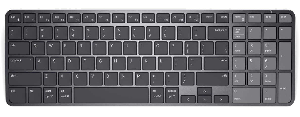 DELL KB746 keyboard Universal RF Wireless + Bluetooth US English Graphite