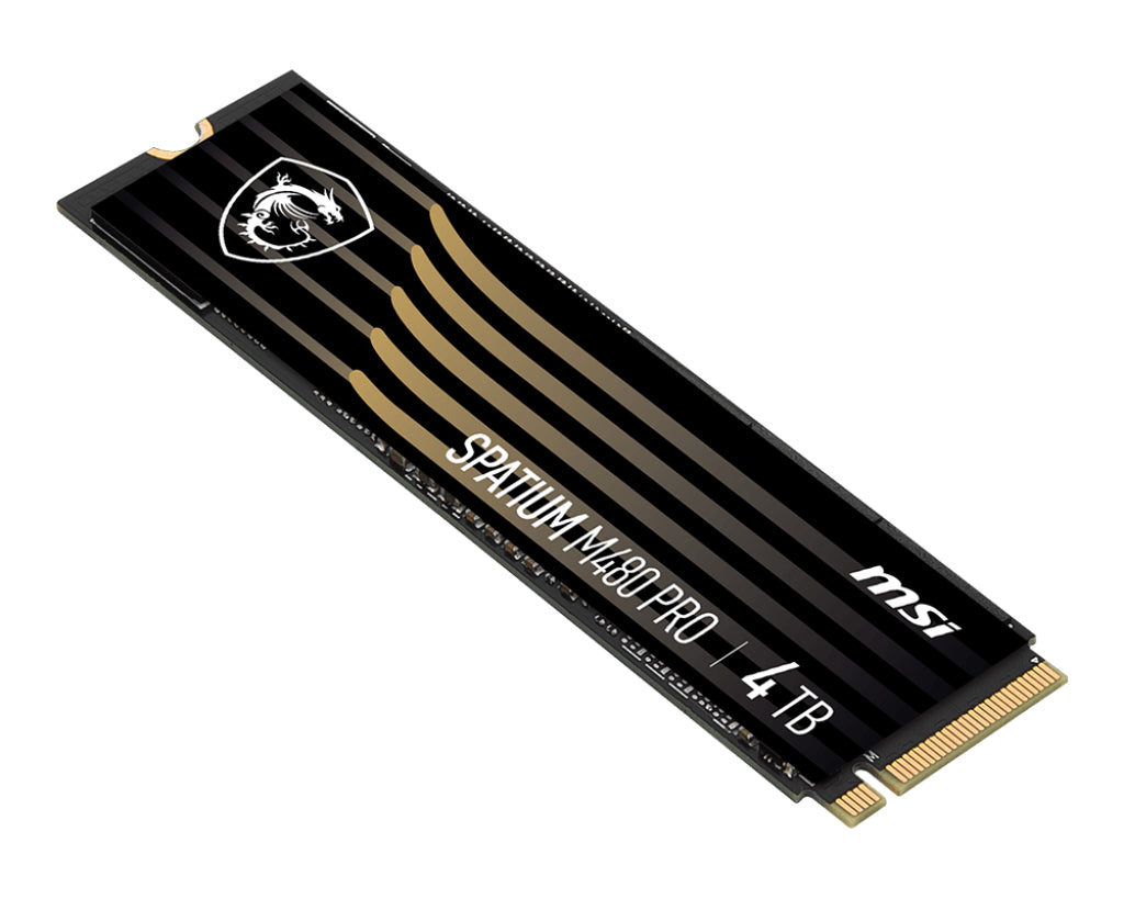 MSI SPATIUM M480 PRO PCIE 4.0 NVME M.2 4TB internal solid state drive PCI Express 4.0 3D NAND