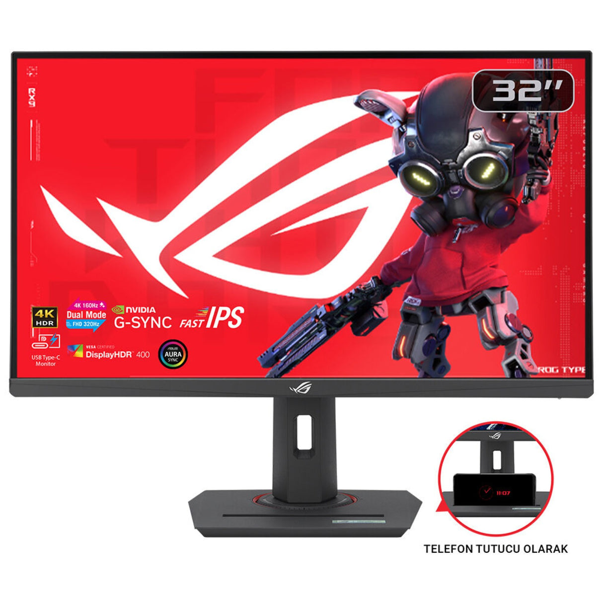 ASUS ROG Strix XG32UCG computer monitor 80 cm (31.5") 3840 x 2160 pixels 4K Ultra HD LCD Black