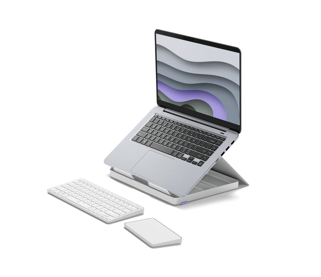 Logitech 920-011238 mobile device keyboard QWERTY English Bluetooth Grey, Violet, White