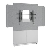 Middle Atlantic ForumTM Floor-to-Wall Mounted 48" (2-Bay) Display Stand for (1) 56" to 65" Display, Light Colorway