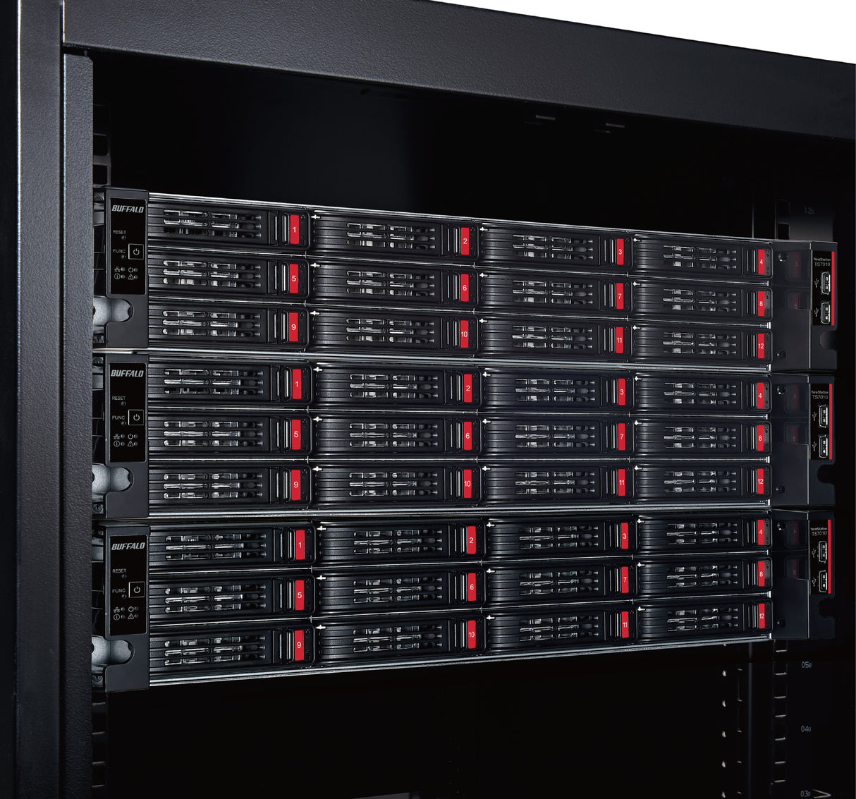 Buffalo TeraStation TS71210 NAS Rack (2U) Intel® Xeon® 16 GB DDR4 64 TB HDD Black, Grey