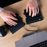 R-Go Tools Ergonomic keyboard R-Go Split Break with break software, ergonomic split keyboard, QWERTY (US), Bluetooth, black