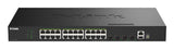 D-Link 28-Port Gigabit Stackable PoE+ Smart Managed Switch with 4 x 10G SFP+ Ports