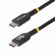 StarTech.com 3ft (91cm) USB-C Charging Cable, Charge & Sync, 240W (5A) PD EPR, USB 2.0 Laptop Charger Cable, USB-IF Certified , TPE Jacket - Black USB C Charging Cord