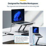 StarTech.com 4-Port USB-A Hub, 5Gbps, Bus Powered, USB-A to 4x USB-A Mini Hub, Extra Long 2ft/61cm Host Cable, PCR Plastic, Portable Desktop / Laptop USB Hub