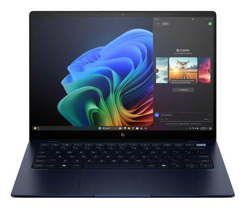 HP EliteBook Ultra G1q AI PC Snapdragon X1E-78-100 Laptop 35.6 cm (14") Touchscreen 2.2K 32 GB LPDDR5x-SDRAM 1 TB SSD Wi-Fi 7 (802.11be) Windows 11 Pro Blue