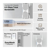 TP-Link RE405BE network extender Network repeater White 2500 Mbit/s