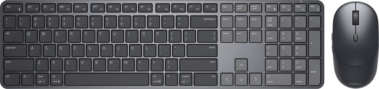 DELL Pro 7 Slim KM726 keyboard Mouse included Home/Office RF Wireless + Bluetooth US English Black