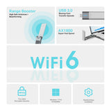 TP-Link Archer AX1800 High Gain Dual Band Wi-Fi 6 USB Adapter