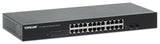 Intellinet 24-Port Gigabit Ethernet Switch with 2 SFP Ports, 24 x 10/100/1000 Mbps RJ45 Ports + 2x SFP, IEEE 802.3az, 19" Rackmount