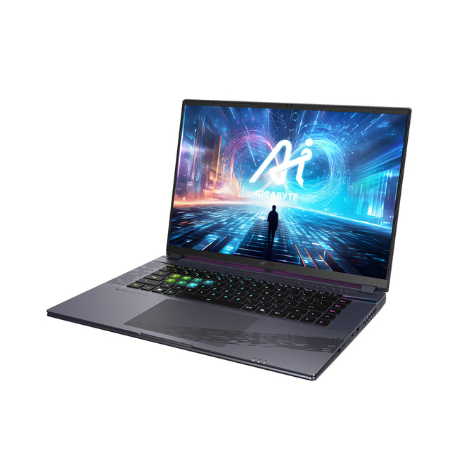 GIGABYTE AORUS 16X ASG-53USC64SH laptop Intel® Core™ i7 i7-14650HX 40.6 cm (16") WQXGA 32 GB DDR5-SDRAM 1 TB SSD NVIDIA GeForce RTX 4070 Wi-Fi 7 (802.11be) Windows 11 Home Grey