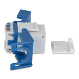 StarTech.com Cat6 Keystone Jack, 24-Pack RJ45 Ethernet Keystone Jacks, UTP Cat6 Wall Jack, 180-Degree Toolless, White
