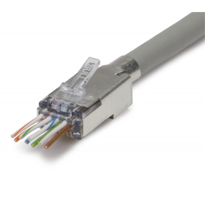 Platinum Tools ezEX44 ezEX-RJ45 Cat6 Shielded Internal Hi-Lo stagger  25pk