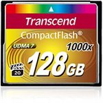 TRANSCEND 128GB Compact Flash Memory Card 1000X Ultra DMA 7