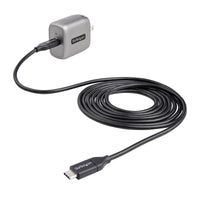StarTech.com 30W USB-C Wall Charger - Portable GaN Charger w/ Power Delivery - 6ft Cable - USB C Power Adapter w/ Fast Charging - USB Type C Wall Charger, USB-C Charger