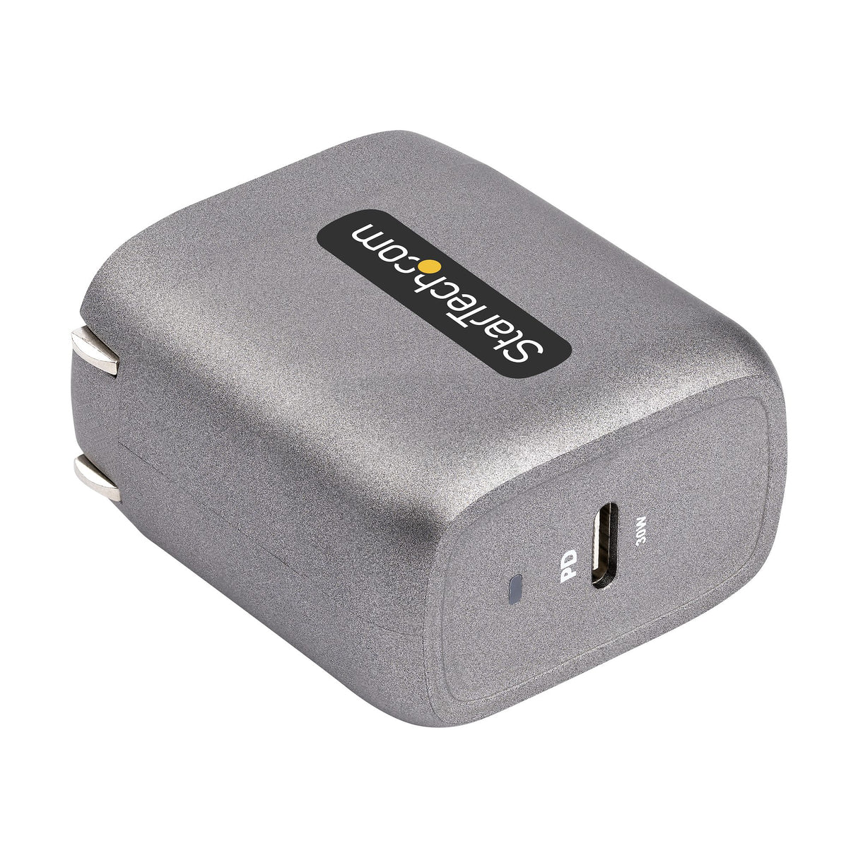 StarTech.com 30W USB-C Wall Charger - Portable GaN Charger w/ Power Delivery - 6ft Cable - USB C Power Adapter w/ Fast Charging - USB Type C Wall Charger, USB-C Charger