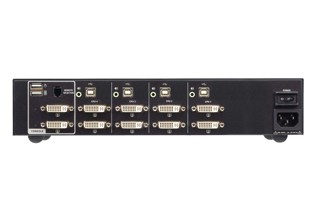 ATEN 4-Port USB DVI Dual Display Secure KVM Switch (PSD PP v4.0 Compliant)