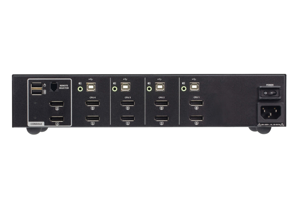 ATEN 4-Port USB DisplayPort Dual Display Secure KVM Switch (PSD PP v4.0 Compliant)