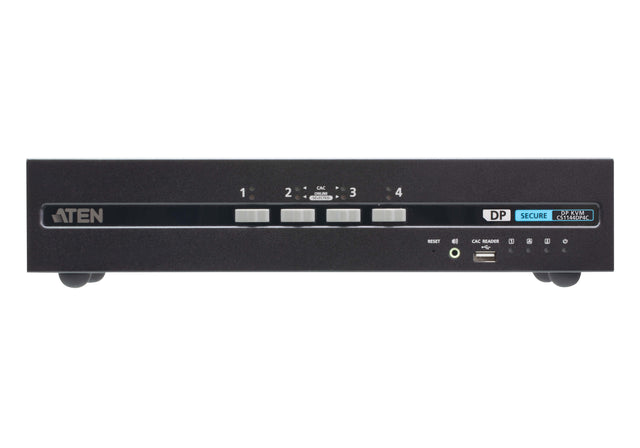 ATEN 4-Port USB DisplayPort Dual Display Secure KVM Switch with CAC (PSD PP v4.0 Compliant)