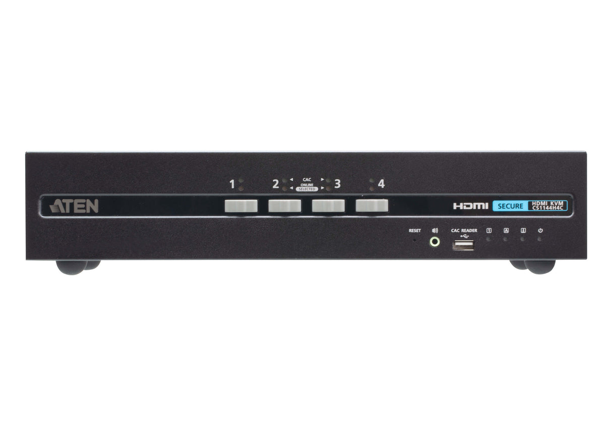 ATEN 4-Port USB HDMI Dual Display Secure KVM Switch with CAC (PSD PP v4.0 Compliant)