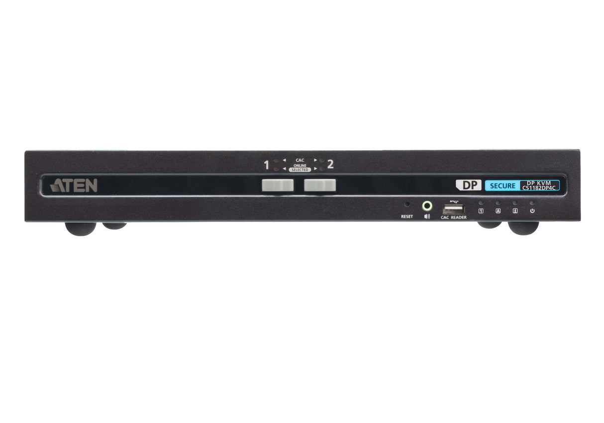 ATEN 2-Port USB DisplayPort Secure KVM Switch with CAC (PSD PP v4.0 Compliant)