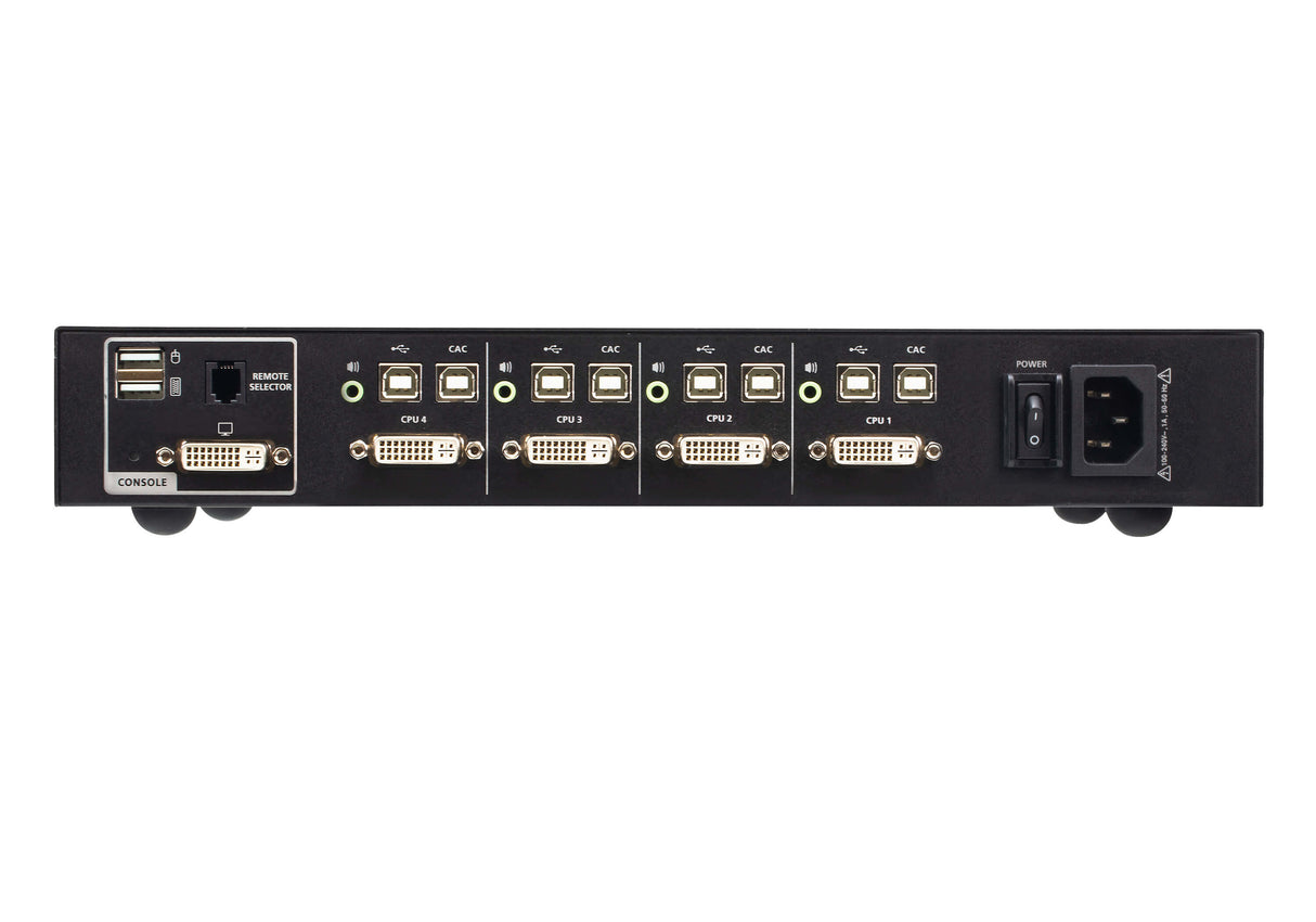 ATEN 4-Port USB DVI Secure KVM Switch with CAC (PSD PP v4.0 Compliant)