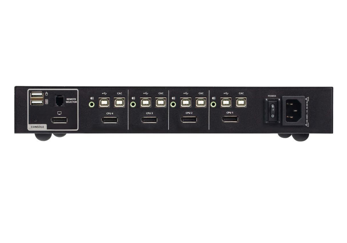 ATEN 4-Port USB DisplayPort Secure KVM Switch with CAC (PSD PP v4.0 Compliant)