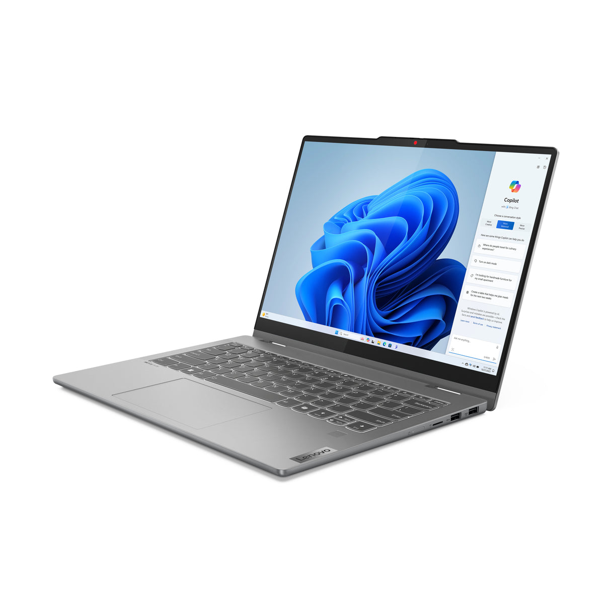 Lenovo IdeaPad 5 2-in-1 14IRU9 Intel Core 5 120U Hybrid (2-in-1) 35.6 cm (14") Touchscreen WUXGA 16 GB LPDDR5x-SDRAM 512 GB SSD Wi-Fi 6 (802.11ax) Windows 11 Home English, French Grey