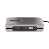 StarTech.com USB-C Dual Monitor Multiport Adapter up to 4K 60Hz USB-C DP Alt Mode Video Output & HDMI 2.0, or 1080p VGA, 100W PD Pass-Through, USB Type C Mini Dock, USB-C Docking Station, MST Hub