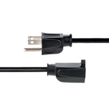 StarTech.com 15ft (4.5m) Heavy Duty Extension Cord, NEMA 5-15R to NEMA 5-15P Black Extension Cord, 15A 125V, 14AWG, Heavy Gauge Extension Power Cable, NEMA 5-15R to NEMA 5-15P AC Power Cord