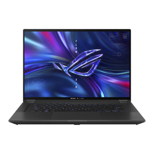 ASUS ROG Flow X16 GV601RE-DS91T-CA laptop AMD Ryzen™ 9 6900HS Hybrid (2-in-1) 40.6 cm (16") Touchscreen WQXGA 16 GB DDR5-SDRAM 512 GB SSD NVIDIA GeForce RTX 3050 Ti Wi-Fi 6E (802.11ax) Windows 11 Home Black