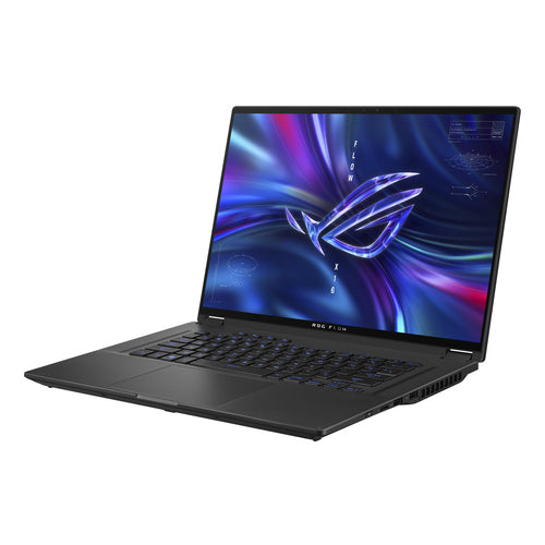 ASUS ROG Flow X16 GV601RE-DS91T-CA laptop AMD Ryzen™ 9 6900HS Hybrid (2-in-1) 40.6 cm (16") Touchscreen WQXGA 16 GB DDR5-SDRAM 512 GB SSD NVIDIA GeForce RTX 3050 Ti Wi-Fi 6E (802.11ax) Windows 11 Home Black