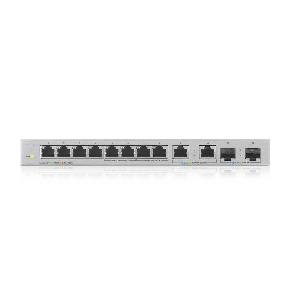 Zyxel XGS1010-12-ZZ0101F network switch Unmanaged Gigabit Ethernet (10/100/1000) Grey