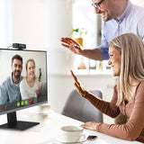 j5create JVCU435 USB™ 4K Ultra HD Webcam with 5x Digital Zoom Remote Control, 3840 x 2160 Video Capture Resolution, Black and Silver