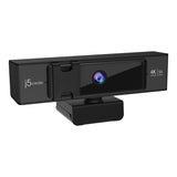 j5create JVCU435 USB™ 4K Ultra HD Webcam with 5x Digital Zoom Remote Control, 3840 x 2160 Video Capture Resolution, Black and Silver