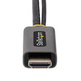 StarTech.com 1ft (30cm) HDMI to DisplayPort Adapter Cable, Active 4K 60Hz HDMI 2.0 to DP 1.2 Converter, HDR, USB Bus Powered, HDMI Source to DisplayPort Monitor for Laptops/PC
