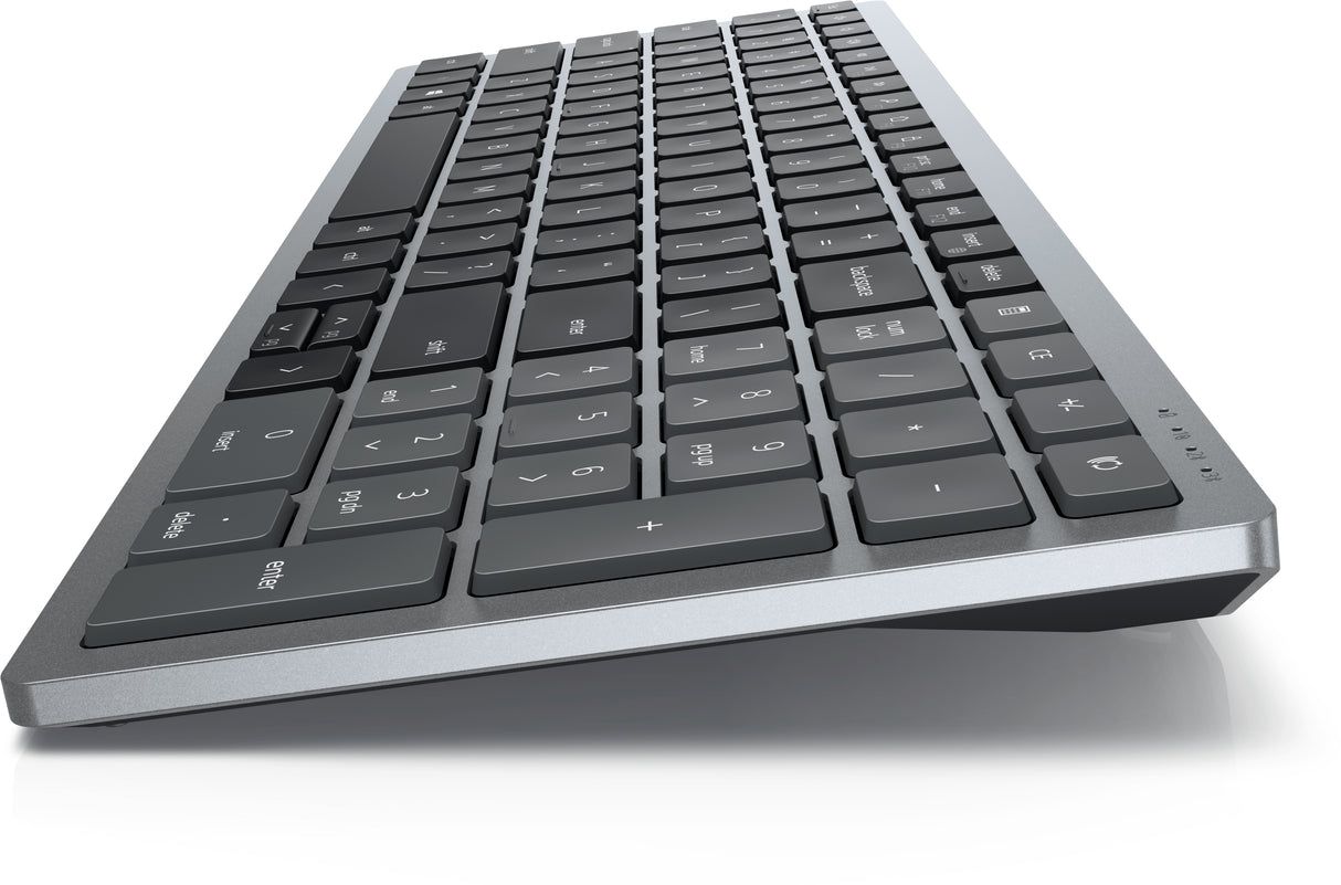 DELL KB740 keyboard Office RF Wireless + Bluetooth Canadian Grey, Black