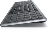 DELL KB740 keyboard Office RF Wireless + Bluetooth Canadian Grey, Black