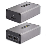 StarTech.com 2-Port USB 3.0 Extender over OM3 Multimode Fiber - LC/LC - 2x 5Gbps USB-A Hub - 350m (1150ft) Range - Durable USB Fiber Optic Extender - Optical USB Extender - TAA