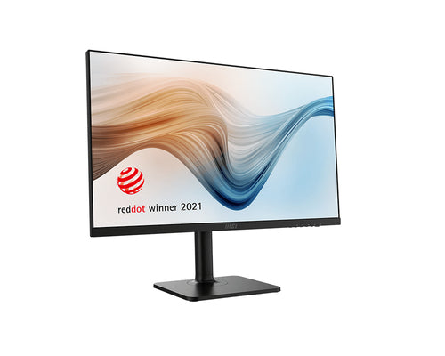 MSI Modern MD272QP 27 Inch Monitor with Adjustable Stand, WQHD (2560 x 1440), 75Hz, IPS, 5ms, HDMI, DisplayPort, USB Type-C, Built-in USB Hub, Built-in Speakers, Anti-Glare, Anti-Flicker, Less Blue light, TÜV Certified, VESA, Kensington, Black
