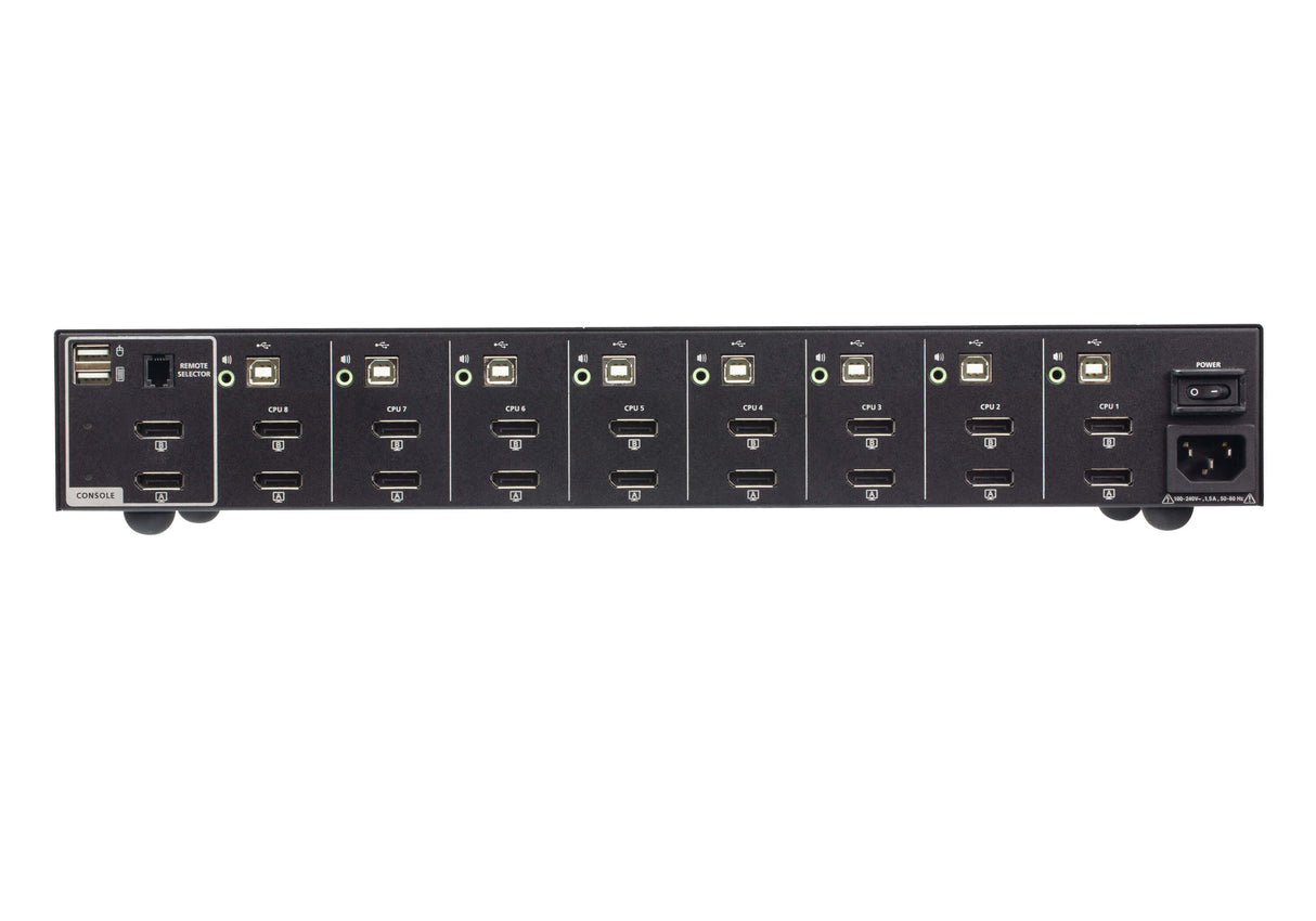 ATEN 8-Port USB DisplayPort Dual Display Secure KVM Switch with CAC (PSD PP v4.0 Compliant)